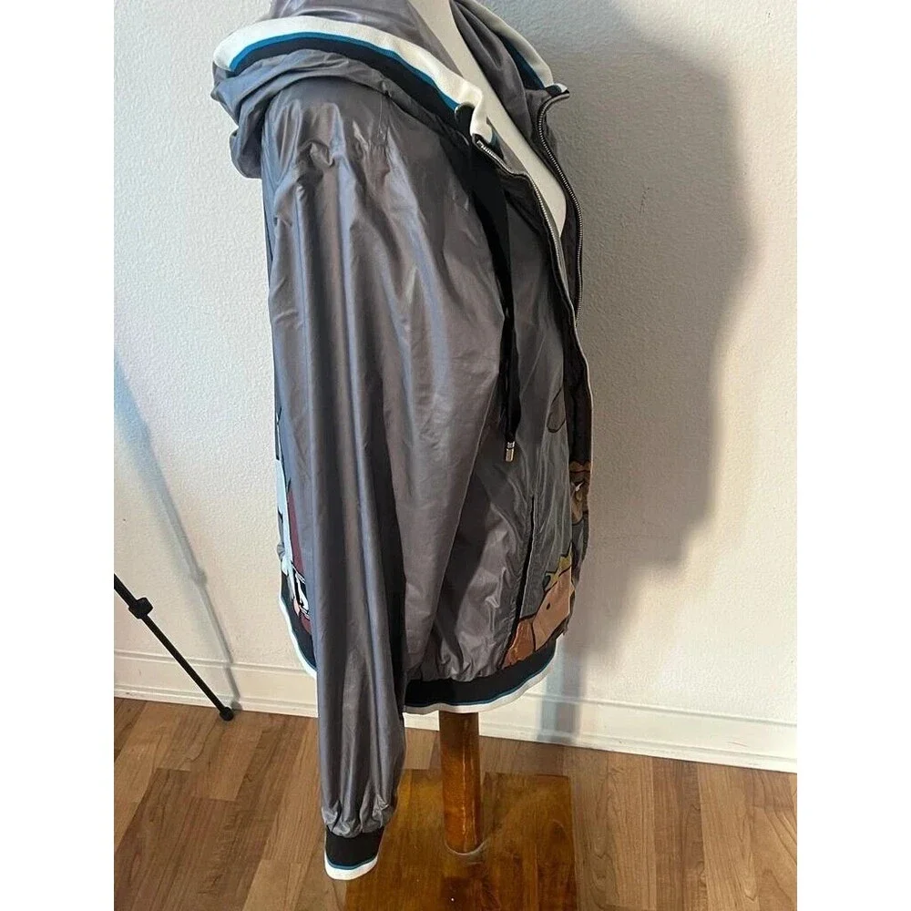 Dolce & Gabbana Men's K-way Dog Patch Jacket Ribbed Zip-Up Printed NEW  XL - Picture 9 of 12